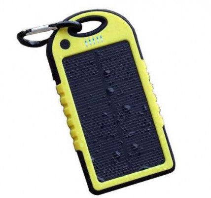 Carregador Solar Portátil 8000 mAh - Resistente a água e poeira