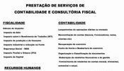 Prestação Serviços de Contabilidade e Consultoria Fiscal