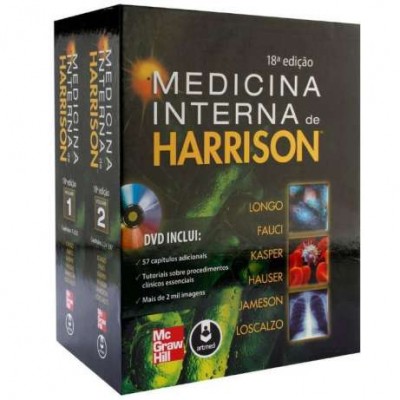 Medicina Interna de Harrison - Volumes 1 e 2 + DVD - Dan Longo, Anthon